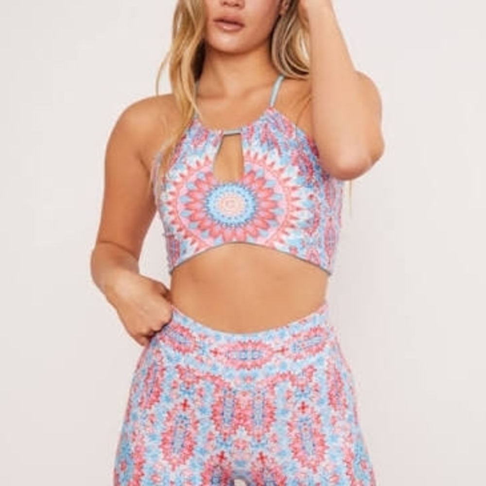 Wolven Amalfi Top And Flared Pant Set